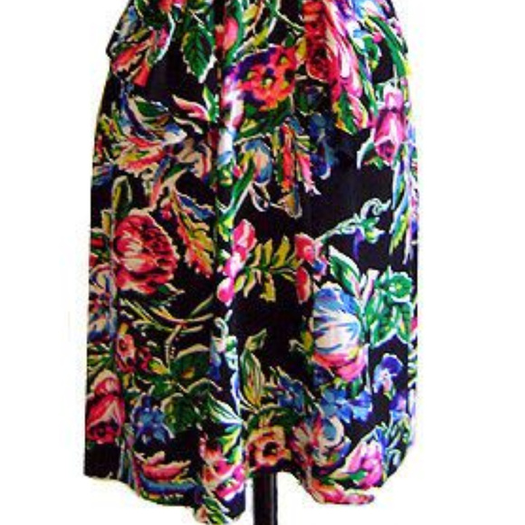 RARE TRASHY DIVA SILK RETRO FLORAL DRESS SIZE 6 - Picture 2 of 4